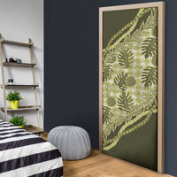Hawaii Breadfruit Palaka Door Cover Omaomao Maile Lei LT9 - Polynesian Pride