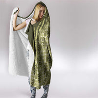 Hawaii Breadfruit Palaka Hooded Blanket Omaomao Maile Lei LT9 - Polynesian Pride