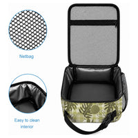 Hawaii Breadfruit Palaka Lunch Bag Omaomao Maile Lei LT9 - Polynesian Pride