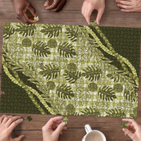 Hawaii Breadfruit Palaka Puzzle Omaomao Maile Lei LT9 - Polynesian Pride