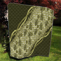 Hawaii Breadfruit Palaka Quilt Omaomao Maile Lei - Polynesian Pride