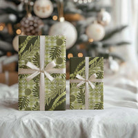 Hawaii Breadfruit Palaka Wrapping Paper Omaomao Maile Lei LT9 - Polynesian Pride
