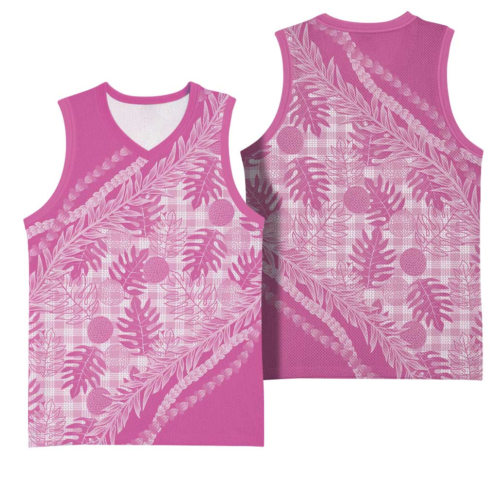 Hawaii Breadfruit Palaka Basketball Jersey Omaomao Ulaula Maile Lei LT9 - Polynesian Pride
