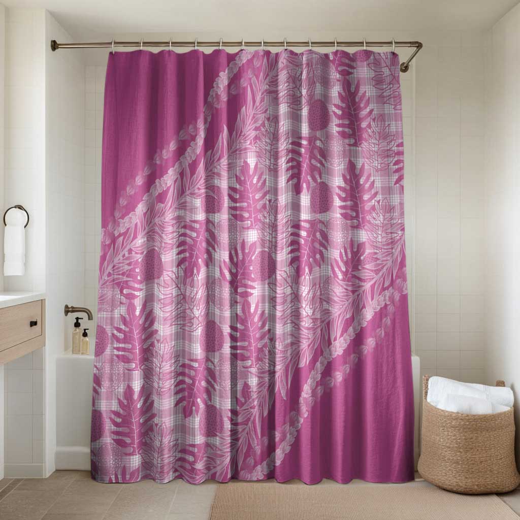 Hawaii Breadfruit Palaka Bathroom Set Omaomao Ulaula Maile Lei - Polynesian Pride