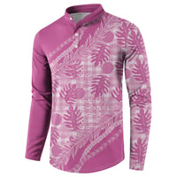 Hawaii Breadfruit Palaka Button Sweatshirt Omaomao Ulaula Maile Lei LT9 - Polynesian Pride