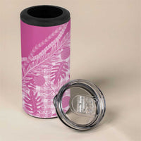 Hawaii Breadfruit Palaka 4 in 1 Can Cooler Tumbler Omaomao Ulaula Maile Lei - Polynesian Pride