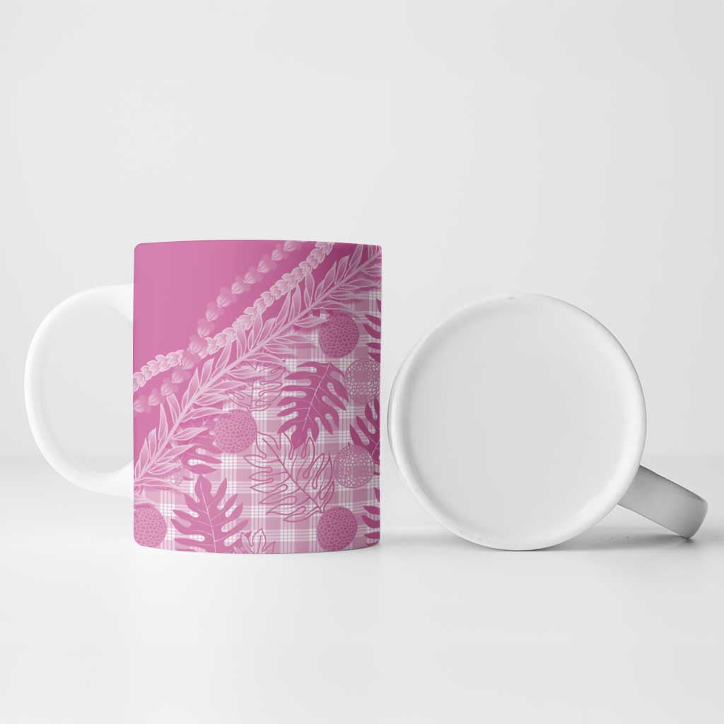 Hawaii Breadfruit Palaka Ceramic Mug Omaomao Ulaula Maile Lei LT9 - Polynesian Pride