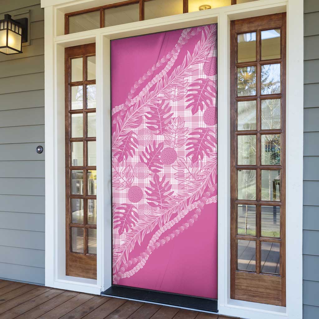 Hawaii Breadfruit Palaka Door Cover Omaomao Ulaula Maile Lei LT9 - Polynesian Pride