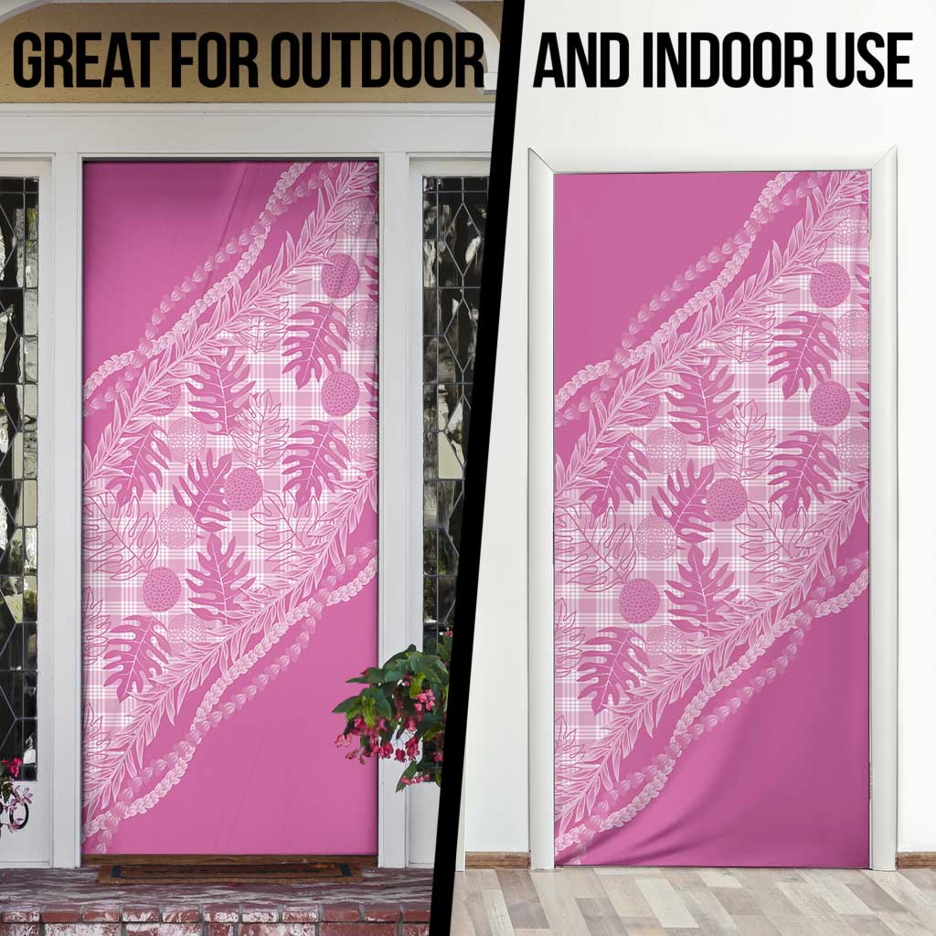 Hawaii Breadfruit Palaka Door Cover Omaomao Ulaula Maile Lei LT9 - Polynesian Pride