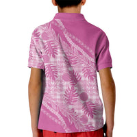 Hawaii Breadfruit Palaka Kid Polo Shirt Omaomao Ulaula Maile Lei - Polynesian Pride