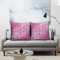 Hawaii Breadfruit Palaka Pillow Cover Omaomao Ulaula Maile Lei - Polynesian Pride