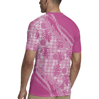 Hawaii Breadfruit Palaka Rugby Jersey Omaomao Ulaula Maile Lei - Polynesian Pride