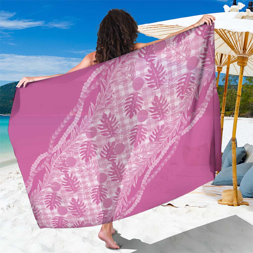 Hawaii Breadfruit Palaka Sarong Omaomao Ulaula Maile Lei - Polynesian Pride