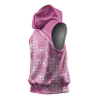Hawaii Breadfruit Palaka Sleeveless Hoodie Omaomao Ulaula Maile Lei LT9 - Polynesian Pride