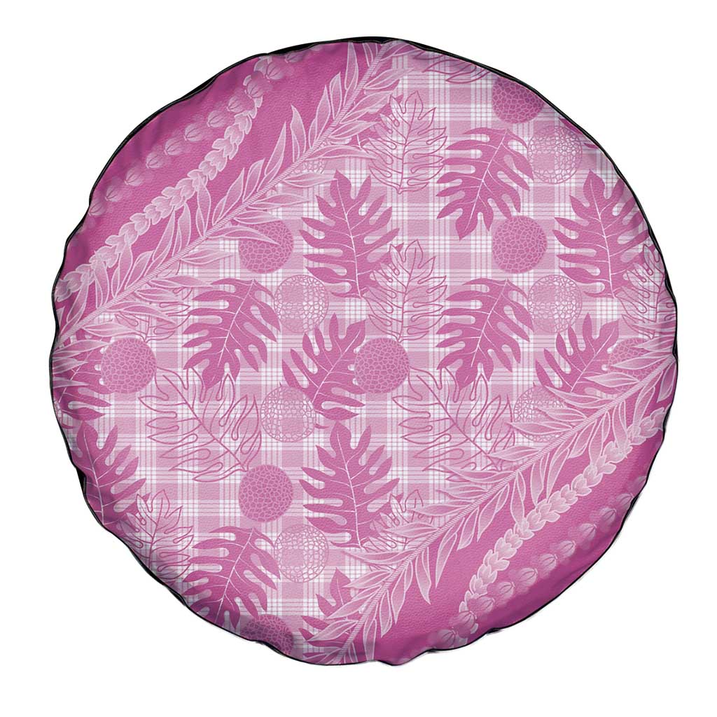 Hawaii Breadfruit Palaka Spare Tire Cover Omaomao Ulaula Maile Lei - Polynesian Pride
