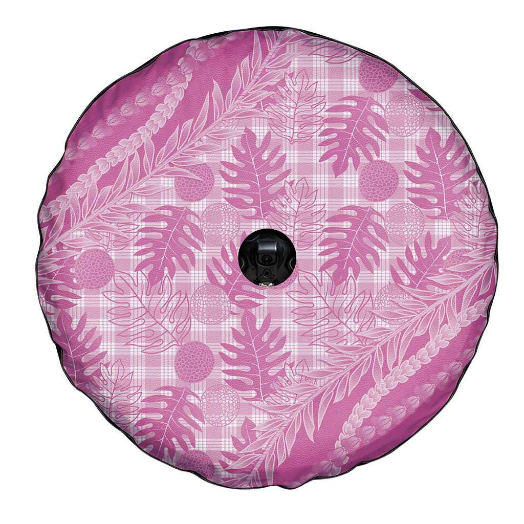 Hawaii Breadfruit Palaka Spare Tire Cover Omaomao Ulaula Maile Lei - Polynesian Pride