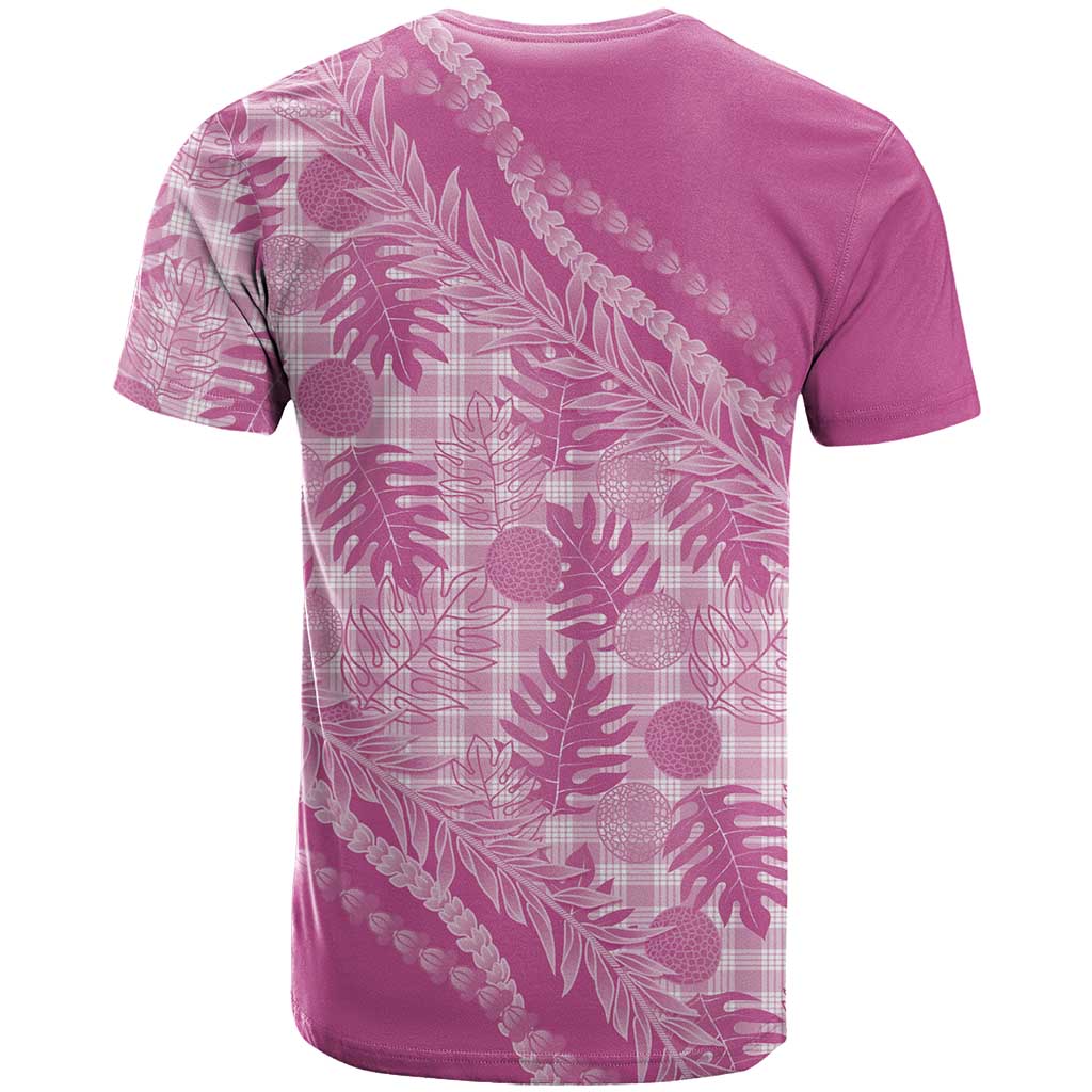 Hawaii Breadfruit Palaka T Shirt Omaomao Ulaula Maile Lei - Polynesian Pride
