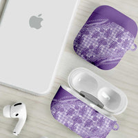 Hawaii Breadfruit Palaka AirPods Case Poni Maile Lei - Polynesian Pride