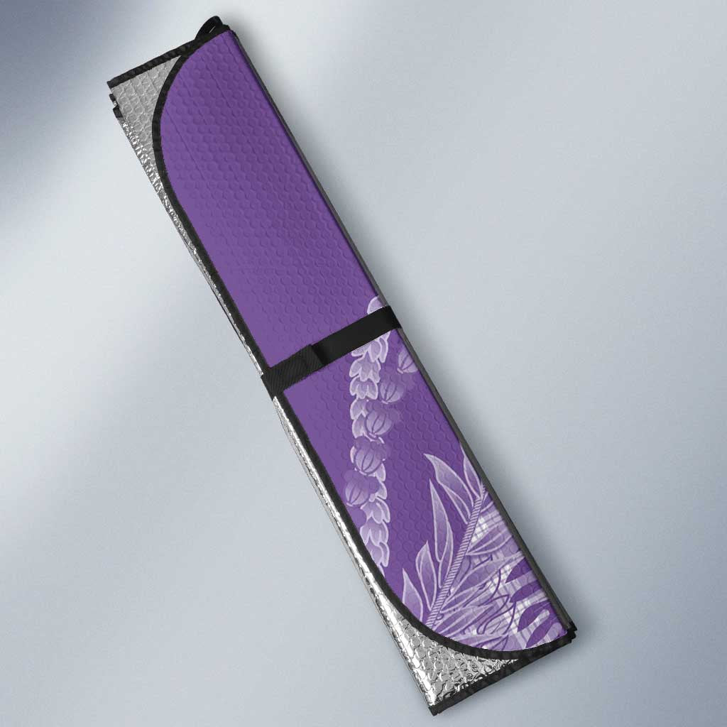 Hawaii Breadfruit Palaka Auto Sun Shade Poni Maile Lei - Polynesian Pride