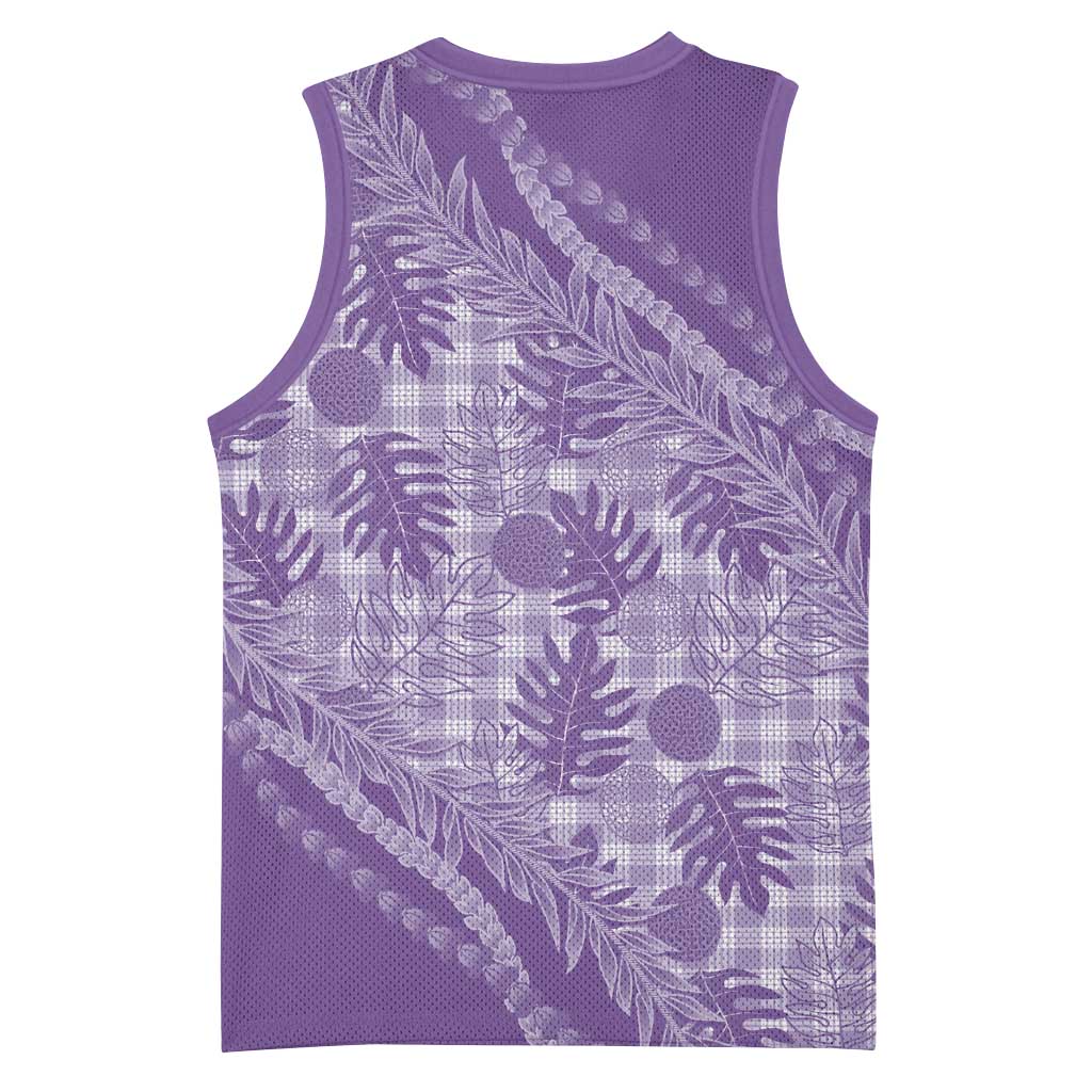 Hawaii Breadfruit Palaka Basketball Jersey Poni Maile Lei LT9 - Polynesian Pride