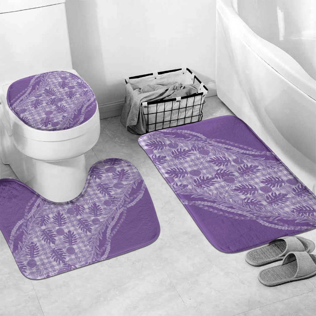 Hawaii Breadfruit Palaka Bathroom Set Poni Maile Lei - Polynesian Pride