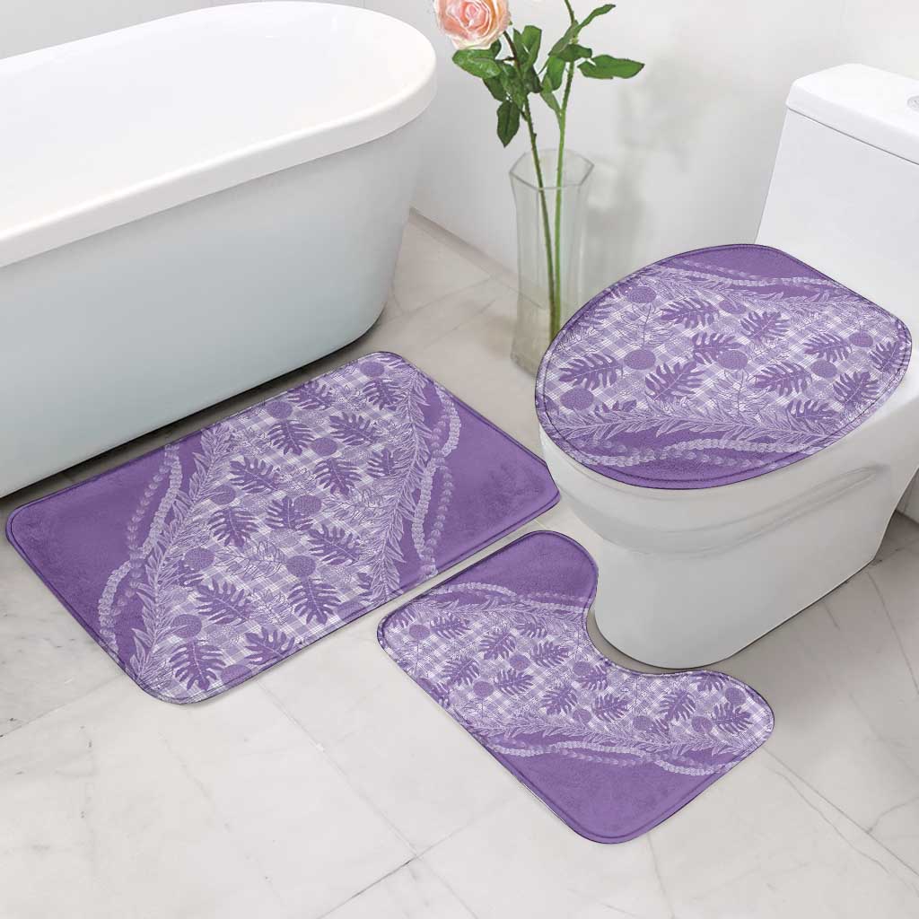 Hawaii Breadfruit Palaka Bathroom Set Poni Maile Lei - Polynesian Pride