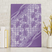 Hawaii Breadfruit Palaka Canvas Wall Art Poni Maile Lei LT9 Without Frame Purple - Polynesian Pride
