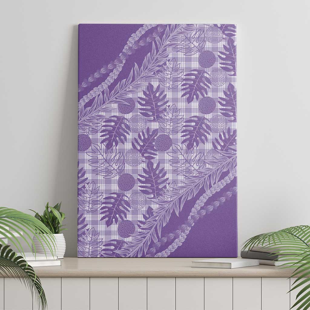Hawaii Breadfruit Palaka Canvas Wall Art Poni Maile Lei LT9 - Polynesian Pride