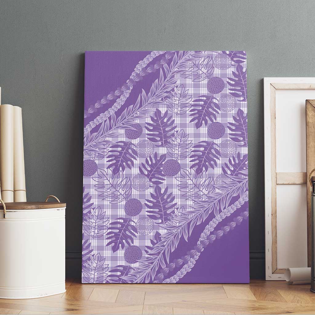 Hawaii Breadfruit Palaka Canvas Wall Art Poni Maile Lei LT9 - Polynesian Pride
