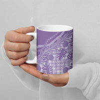 Hawaii Breadfruit Palaka Ceramic Mug Poni Maile Lei LT9 - Polynesian Pride