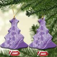 Hawaii Breadfruit Palaka Ceramic Ornament Poni Maile Lei - Polynesian Pride