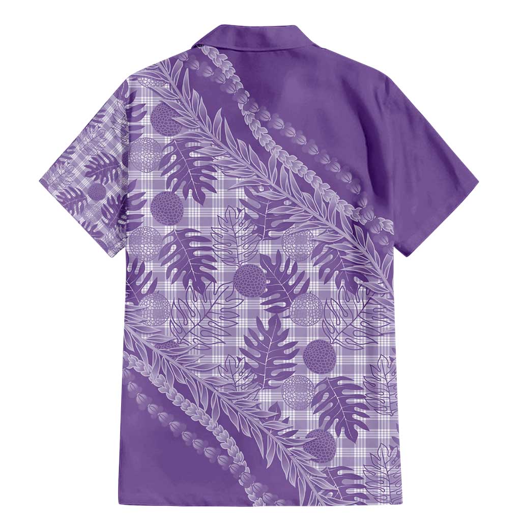 Hawaii Breadfruit Palaka Family Matching Mermaid Dress and Hawaiian Shirt Poni Maile Lei - Polynesian Pride