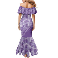 Hawaii Breadfruit Palaka Family Matching Mermaid Dress and Hawaiian Shirt Poni Maile Lei - Polynesian Pride