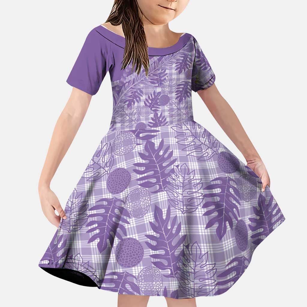 Hawaii Breadfruit Palaka Family Matching Puletasi and Hawaiian Shirt Poni Maile Lei - Polynesian Pride