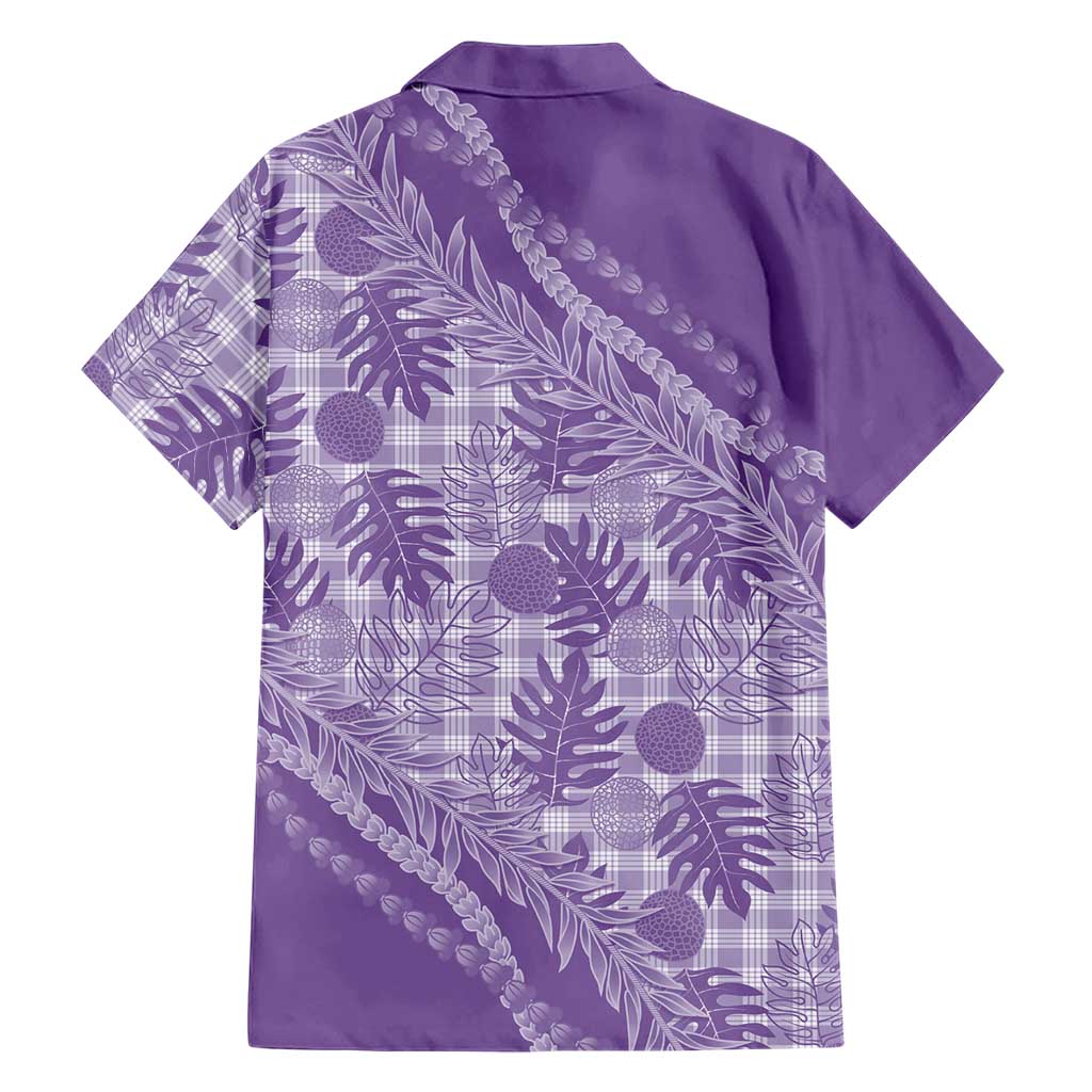 Hawaii Breadfruit Palaka Family Matching Puletasi and Hawaiian Shirt Poni Maile Lei - Polynesian Pride