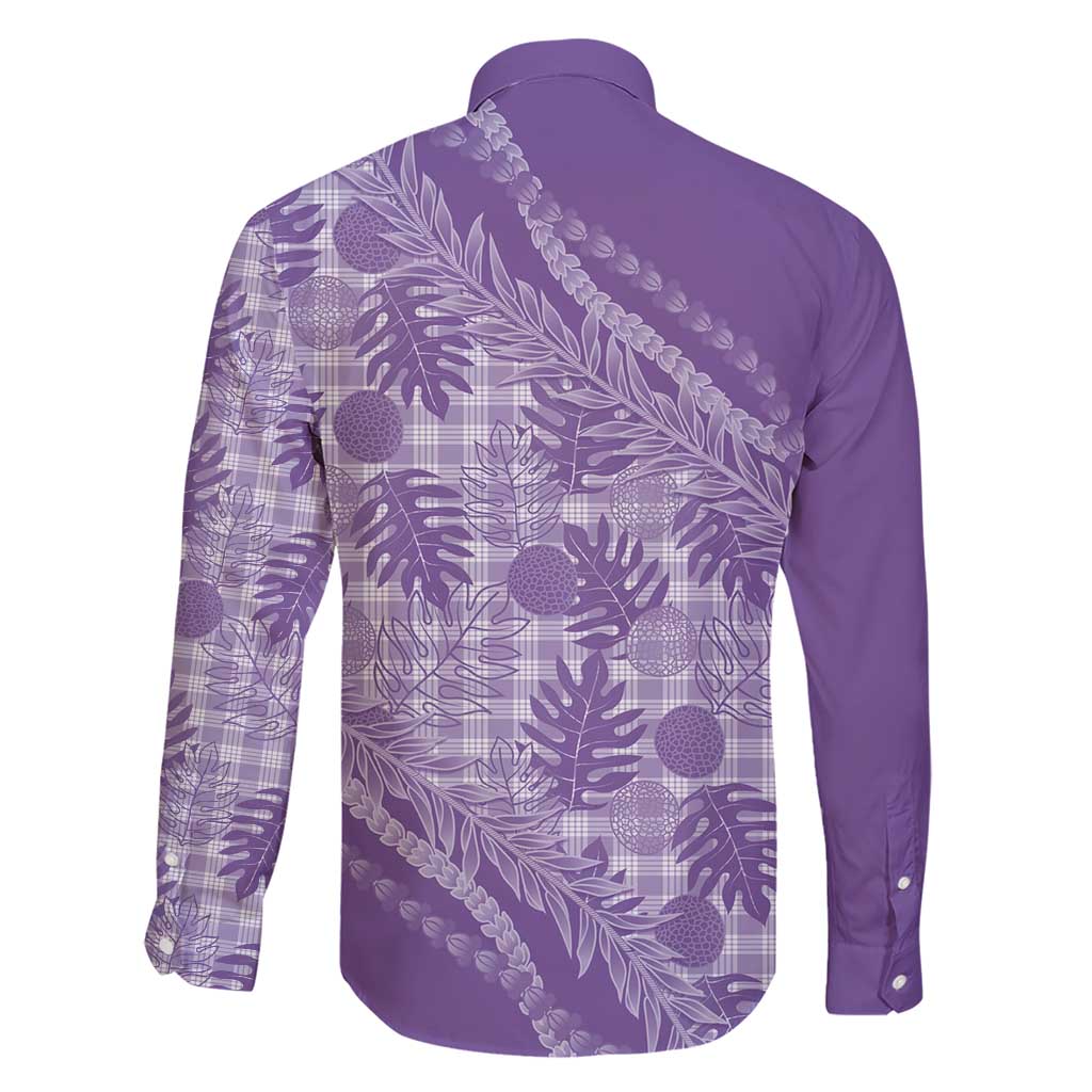 Hawaii Breadfruit Palaka Family Matching Short Sleeve Bodycon Dress and Hawaiian Shirt Poni Maile Lei - Polynesian Pride