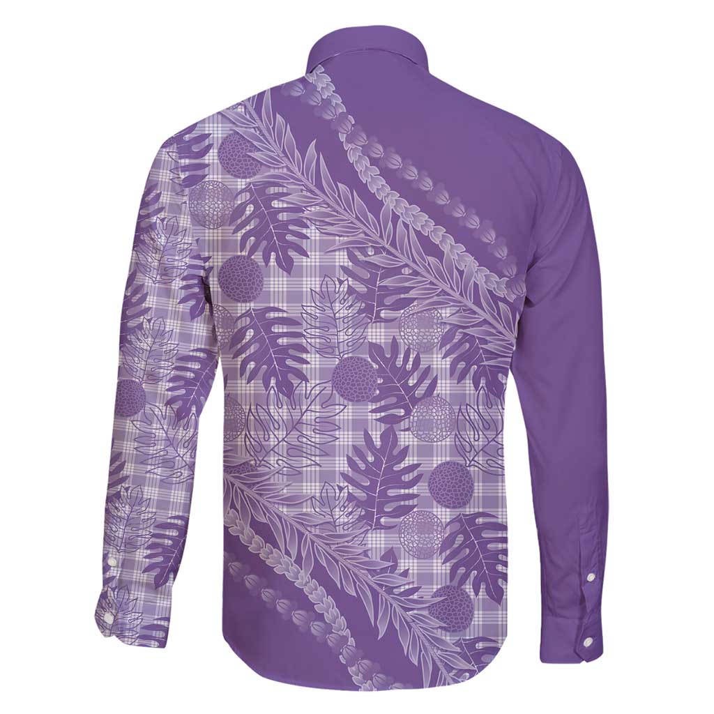 Hawaii Breadfruit Palaka Family Matching Summer Maxi Dress and Hawaiian Shirt Poni Maile Lei - Polynesian Pride