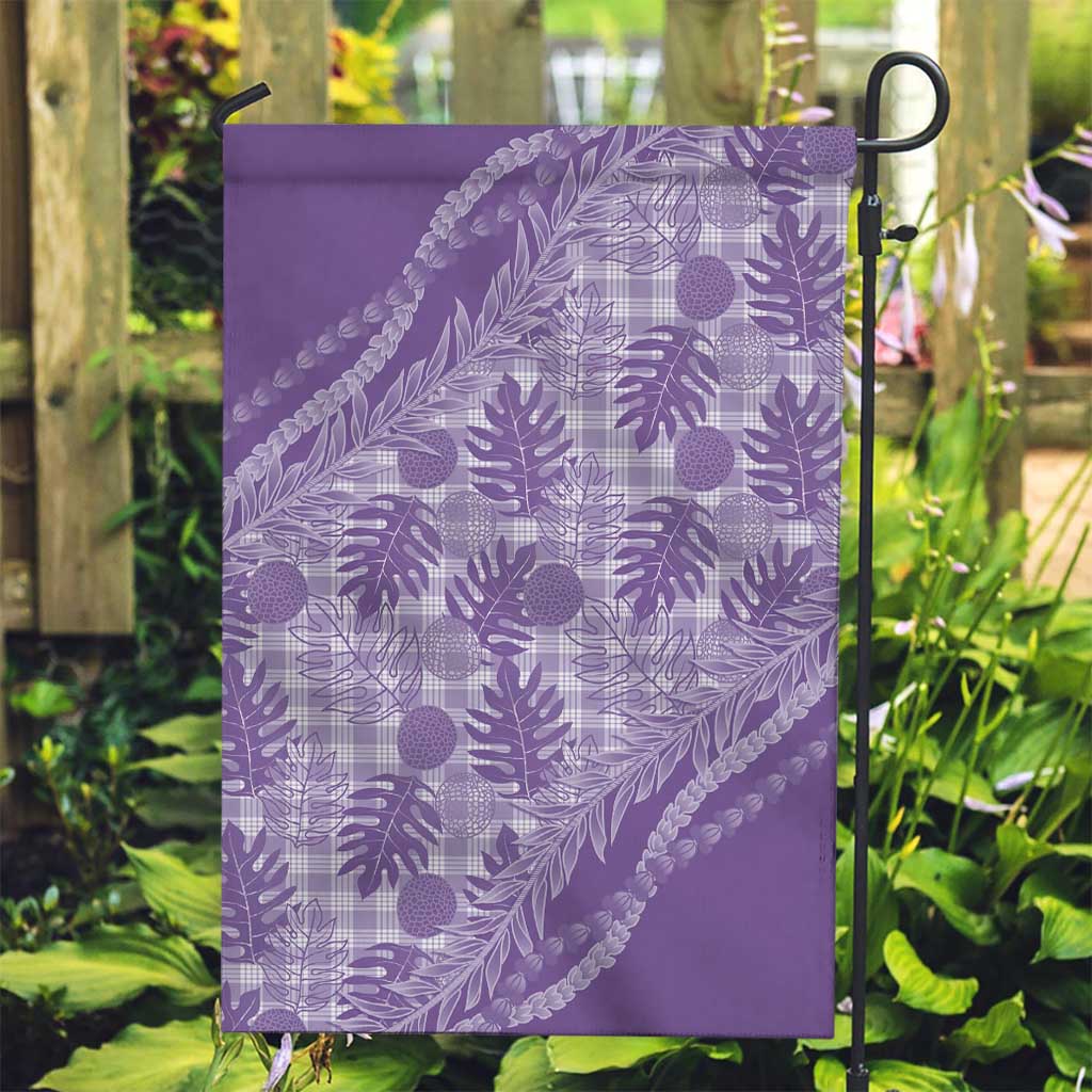 Hawaii Breadfruit Palaka Garden Flag Poni Maile Lei - Polynesian Pride