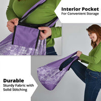 Hawaii Breadfruit Palaka Grocery Bag Poni Maile Lei - Polynesian Pride