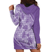 Hawaii Breadfruit Palaka Hoodie Dress Poni Maile Lei - Polynesian Pride