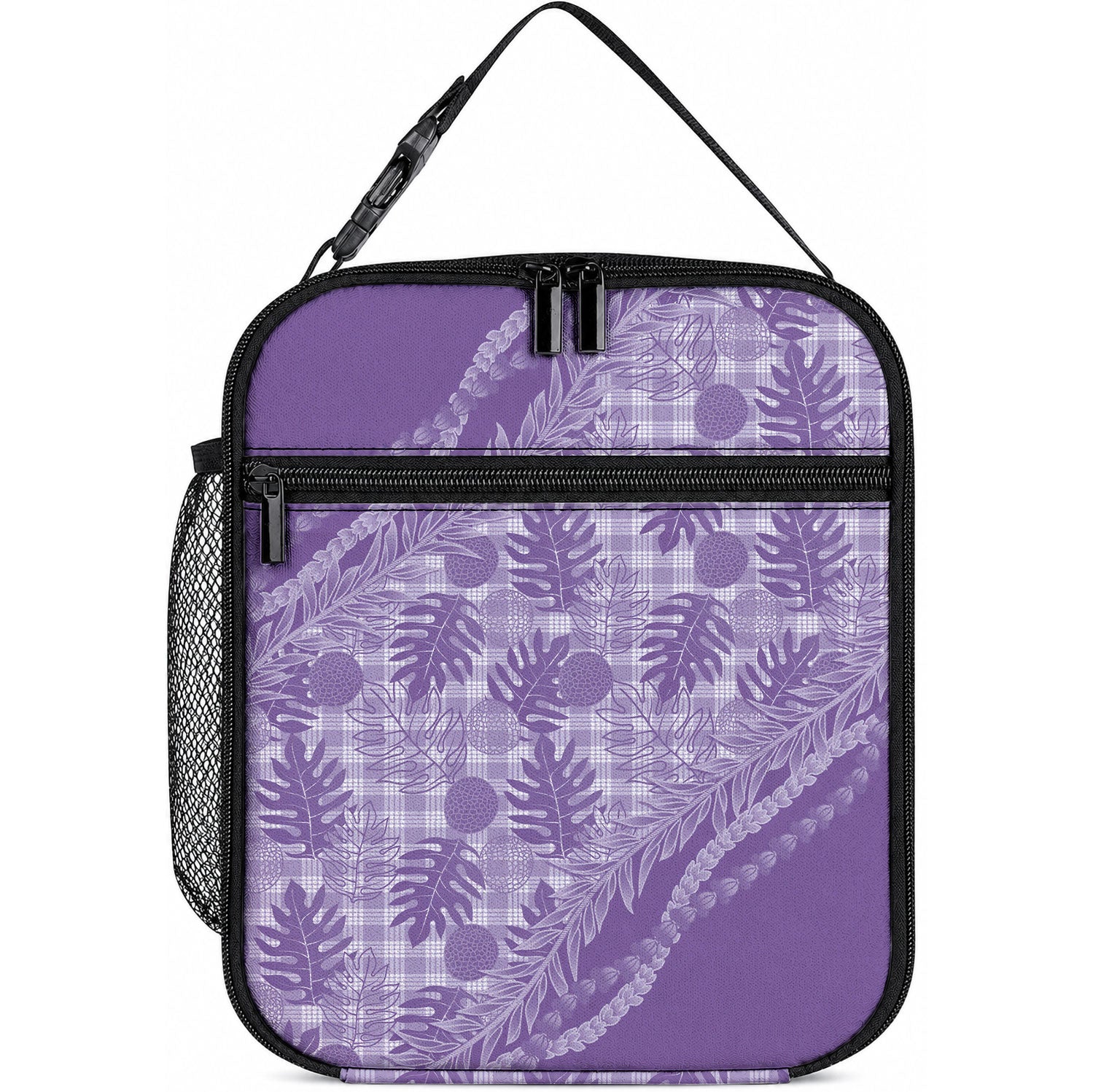 Hawaii Breadfruit Palaka Lunch Bag Poni Maile Lei