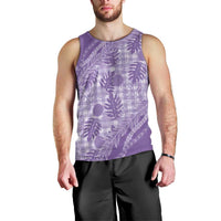 Hawaii Breadfruit Palaka Men Tank Top Poni Maile Lei LT9 - Polynesian Pride