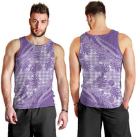 Hawaii Breadfruit Palaka Men Tank Top Poni Maile Lei LT9 - Polynesian Pride