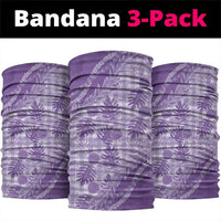 Hawaii Breadfruit Palaka Neck Gaiter Poni Maile Lei LT9 package One Size: 25*50cm Purple - Polynesian Pride