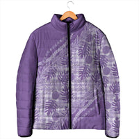 Hawaii Breadfruit Palaka Padded Jacket Poni Maile Lei LT9 - Polynesian Pride