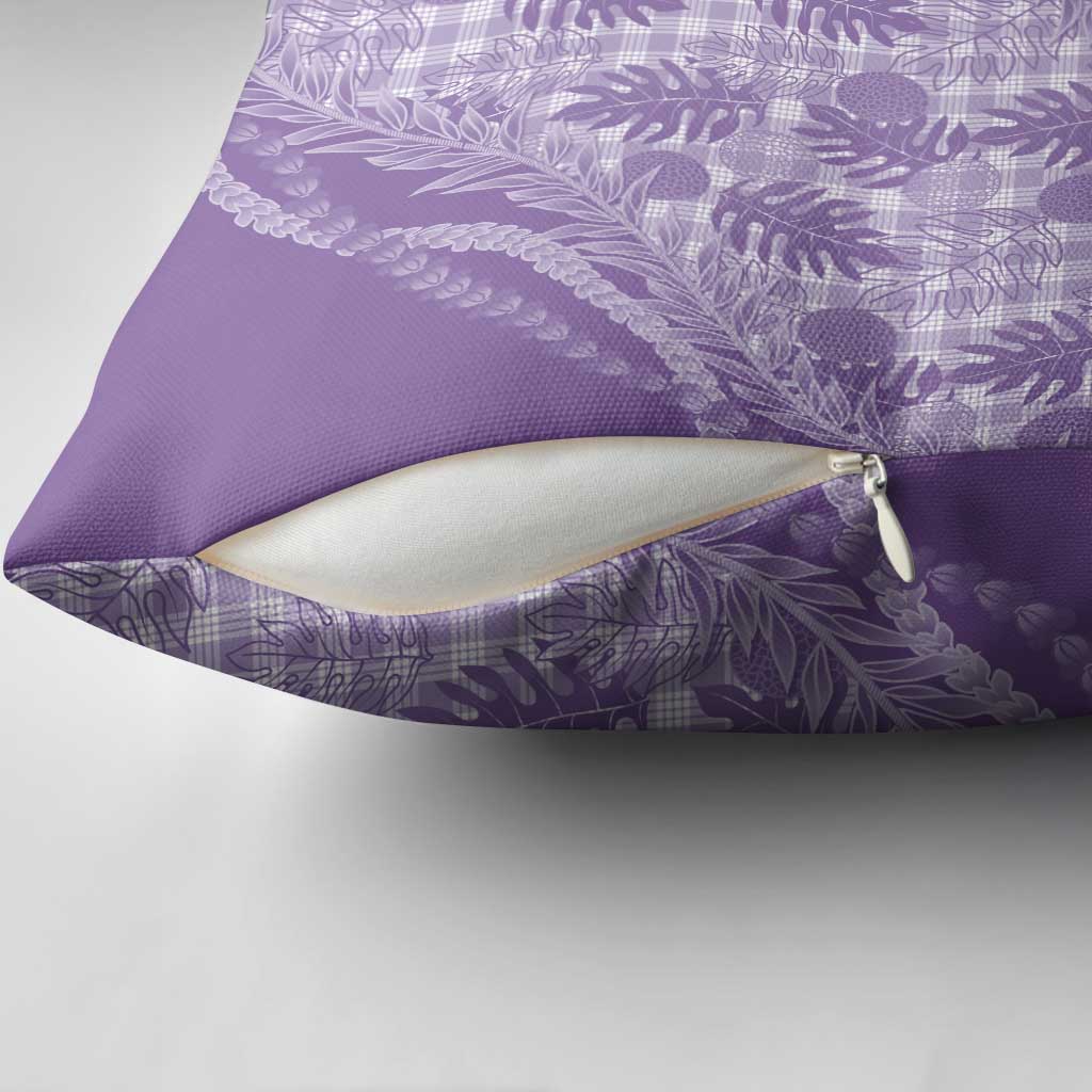 Hawaii Breadfruit Palaka Pillow Cover Poni Maile Lei - Polynesian Pride
