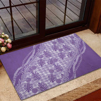 Hawaii Breadfruit Palaka Rubber Doormat Poni Maile Lei LT9 - Polynesian Pride