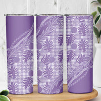 Hawaii Breadfruit Palaka Skinny Tumbler Poni Maile Lei - Polynesian Pride