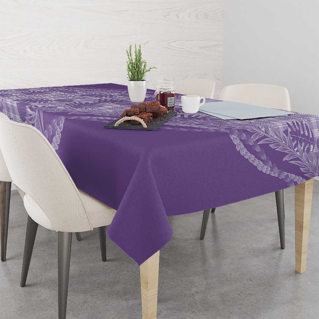 Hawaii Breadfruit Palaka Tablecloth Poni Maile Lei LT9 - Polynesian Pride