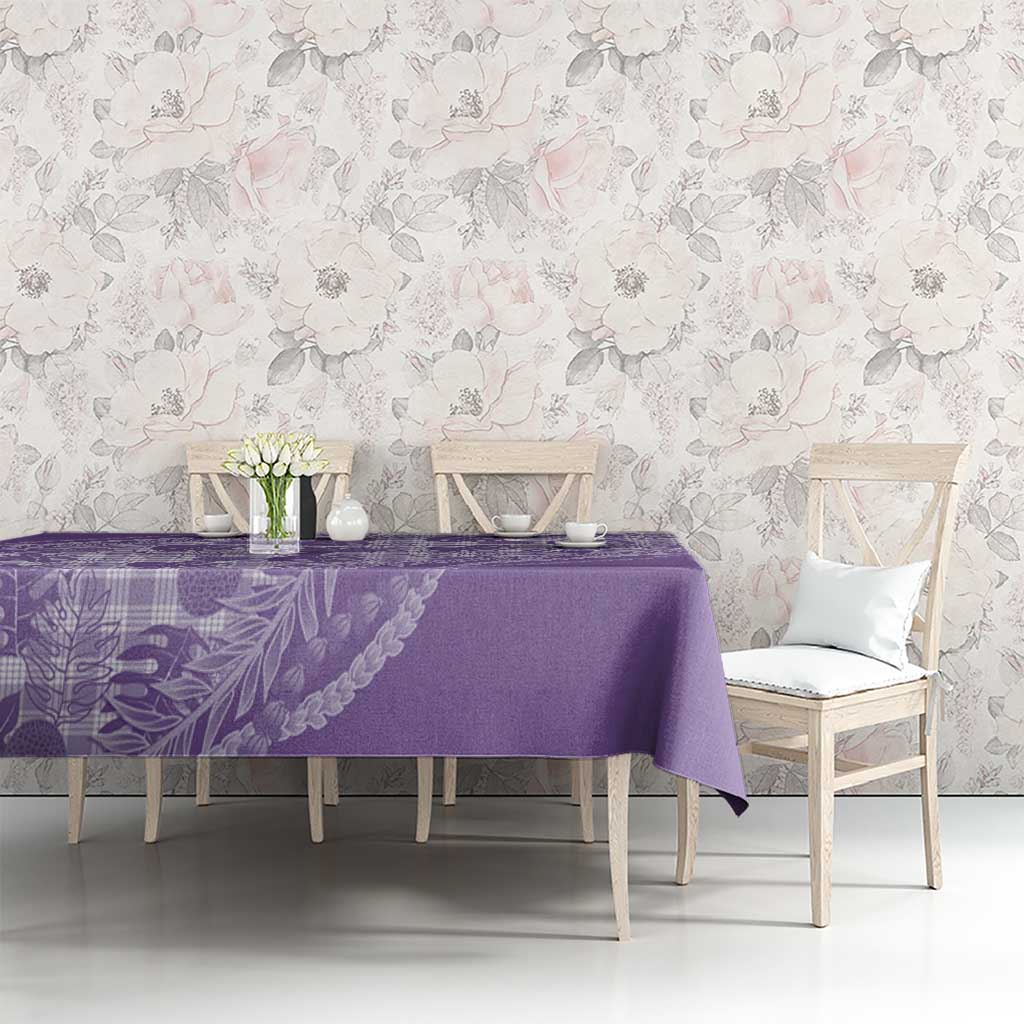 Hawaii Breadfruit Palaka Tablecloth Poni Maile Lei LT9 - Polynesian Pride